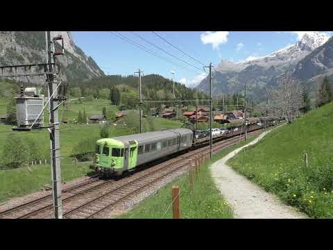 bls Autoverlad Lötschberg [1] Kandersteg - Goppenstein mit Re 425