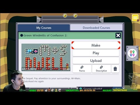 SMM2 - My Level: Windmills of Confusion 2: (3TK-FL6-HWF)