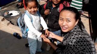 Mahommadpur and Safdurjung Care Group Leaders and Friends Visiting a Slum School