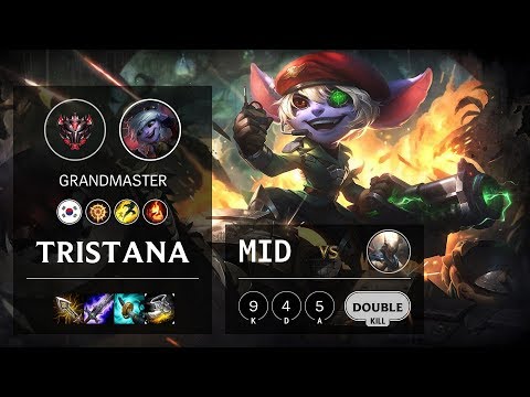 Tristana Mid vs Pantheon - KR Grandmaster Patch 10.3