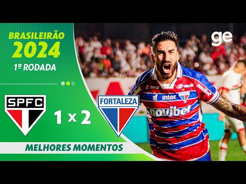 Gols e lances de São Paulo x Fortaleza