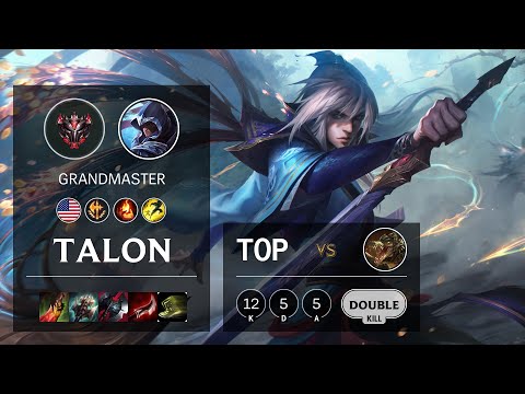 Talon Top vs Renekton - NA Grandmaster Patch 10.18