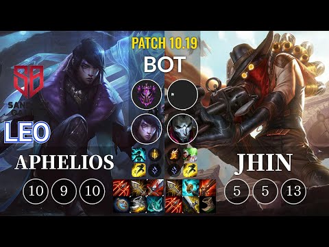 SB Leo Aphelios vs Jhin Bot - KR Patch 10.19