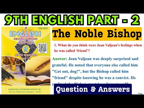 9th English The Noble Bishop | Complete Notes, Explanation & Question Answers | ಕನ್ನಡದಲ್ಲಿ ವಿವರ
