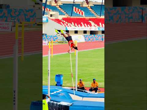 Women pole vault 65th National inter 2026 #speed #athletics #india #army #jump