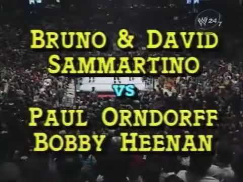 Paul Orndorff Bobby Heenan vs. Bruno Sammartino David Sammartino - 2/16/1985 - WWF