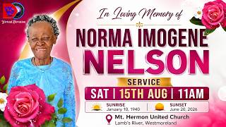 Commemorative Worship Service and Celebration for the Late Norma Imogene Nelson