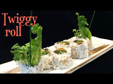 Twiggy roll ( Sushi roll for vegetarians )   米国発・ツィギーロール