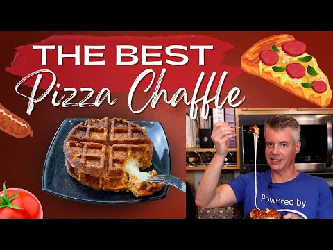 Keto Pizza Chaffles 2.0: Better Crunch & Stuffed with Cheese