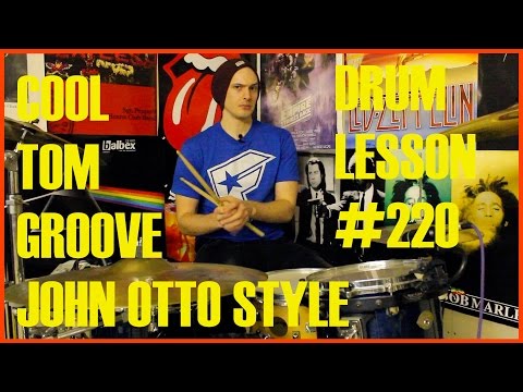 Cool 16th Note Tom Groove - John Otto - Limp Bizkit  - 'Boiler' -  Drum Lesson #220