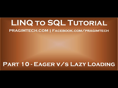 Part 10 Difference between eager loading and lazy loading