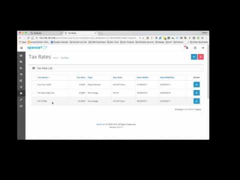 Add state tax zones to opencart 2.0