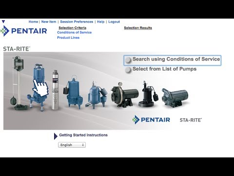 Sta-Rite Pump Selection Software Tutorial