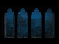 Frozen Ancient Rome Window View Snowy Colosseum At Night