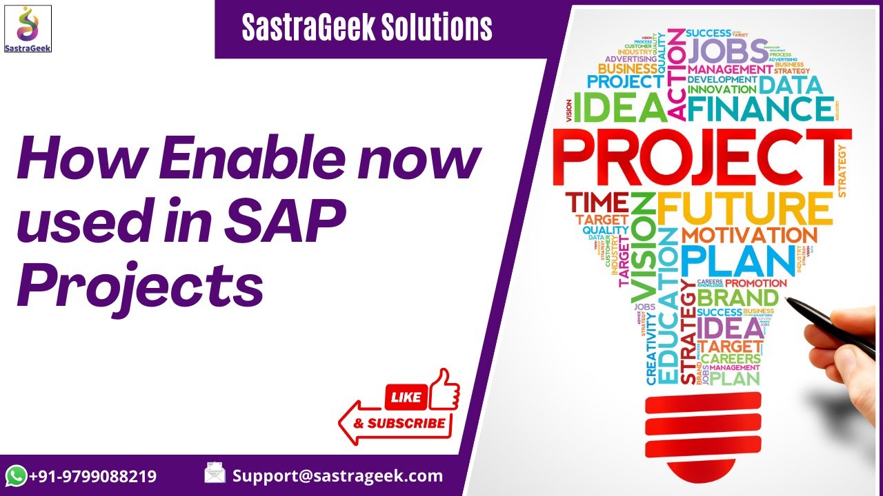How Enable now used in SAP Projects