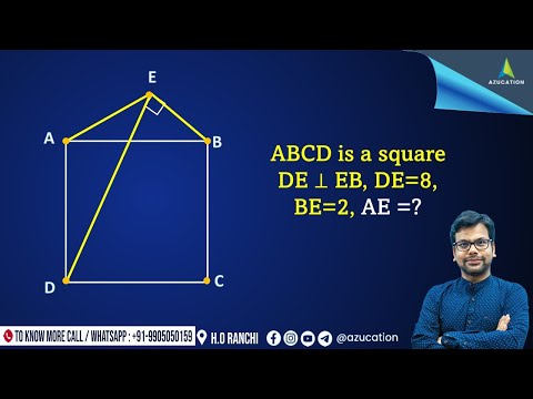 Geometry for CAT | Square with External 90 Degree | Multiple Concepts | Maths By Amiya