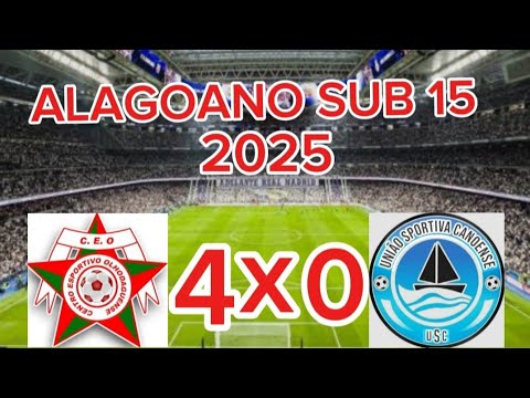 CEO X CANOENSE, ALAGOANO SUB 15, 11/10/25, FASE DE GRUPOS 