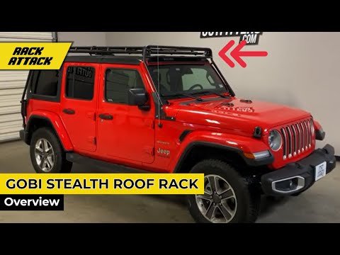 Jeep Wrangler JL 4 with GOBI Stealth Roof Rack Overview