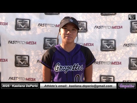 2025 Kaeliana DePerio 3.83 GPA - Athletic Slapper, Shortstop & Outfielder Skills Video - Grapettes