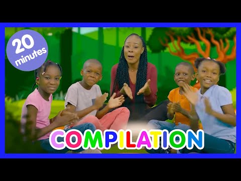 🌴🐒 Compilation de comptine africaine pour enfants (avec paroles) - Les amis de Boubi - S1