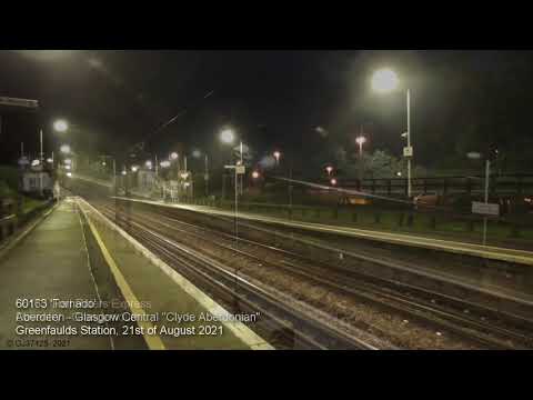 The Clyde Aberdonian with 60163 Tornado at Greenfaulds plus 66175 on 4S49: 21/08/21