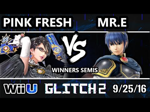 Glitch 2 Smash 4 - SS | Mr. E (Marth) Vs. VGBC | Pink Fresh (Bayonetta) SSB4 Winners Semis