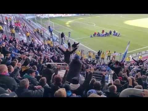 2015-02-28 - Hallescher FC vs. F.C. Hansa Rostock - 27. Spieltag 2014/15 - UFFTA in Gästekurve