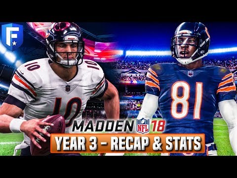 Madden 18 Bears Franchise - Year 3 Season Recap w/ Stats, Scouting, & Pro Bowlers! | Ep.57