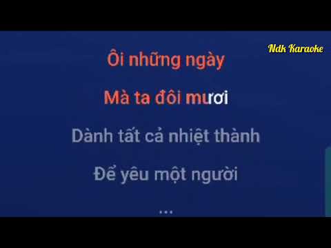 [Karaoke]  Đôi Mươi | Hoàng Dũng (beat chuẩn)