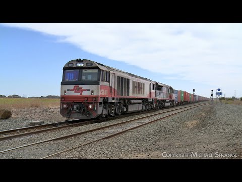 7922V SCT / SBR Dooen To Melbourne Container Train CSR011 & SCT013  (7/12/2023) - PoathTV Railways