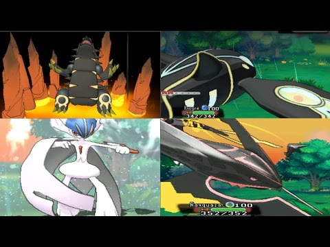 Pokemon Omega Ruby and Alpha Sapphire - ALL SHINY 52 MEGA EVOLUTIONS!