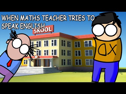When  Teacher Speaks in English Ft.MathWaleSir | @R.G Bucket List | Animated Vedio