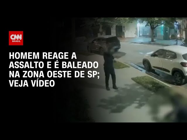 Homem é baleado após reagir a assalto na zona Oeste de SP; assista | CNN 360º