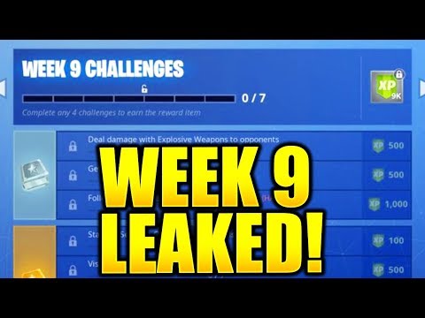FORTNITE SEASON 6 WEEK 9 CHALLENGES LEAKED! WEEK 9 ALL CHALLENGES EASY GUIDE WEEK 9 CHALLENGES!