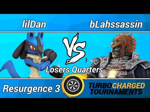 Resurgence 3 Wii U Amateurs (Losers Quarters) - Lildan (Lucario) vs. Blahssassin (Ganondorf)