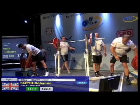 Western European Championships 2018 - Women's Classic Powerlifting -72 .. 84+kg Part 1