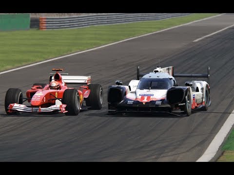 Porsche 919 EVO vs Ferrari F1 2004 - Monza