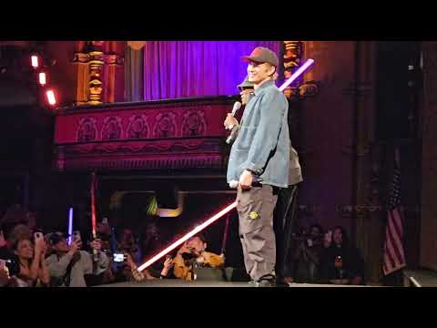 Mace Windu & Anakin Skywalker crash 20th anniversary Sith screening 4-25-25 Hollywood
