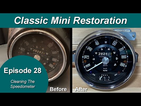 Classic Mini Restoration Episode 28 - Cleaning The Speedometer (Smiths Instruments)