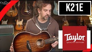 Video thumbnail for The new Taylor K21e - Baxters demo and thoughts by Casino Guitars