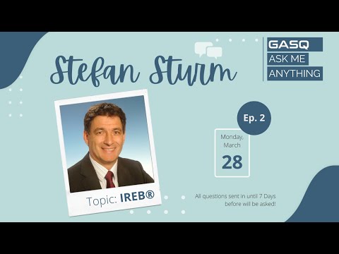 GASQ AMA with Stefan Sturm - Topic: IREB