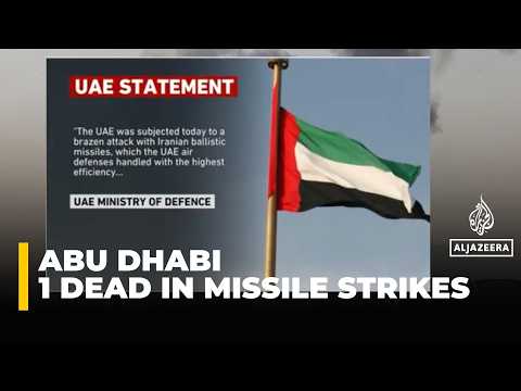 One dead in Iranian missiles strikes in Abu Dhabi