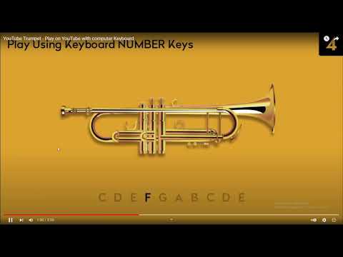 YouTube Trumpet 🎺 - Play on YouTube with computer Keyboard