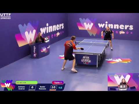 WINners CUP table 1 29.10  Zaitsev Andrei - Badai Maksim  15:30