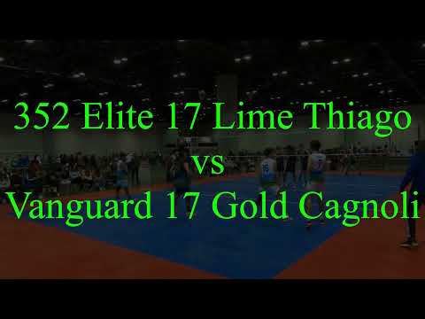 352 Elite 17 Lime Thiago vs Vanguard 17 Gold Cagnoli