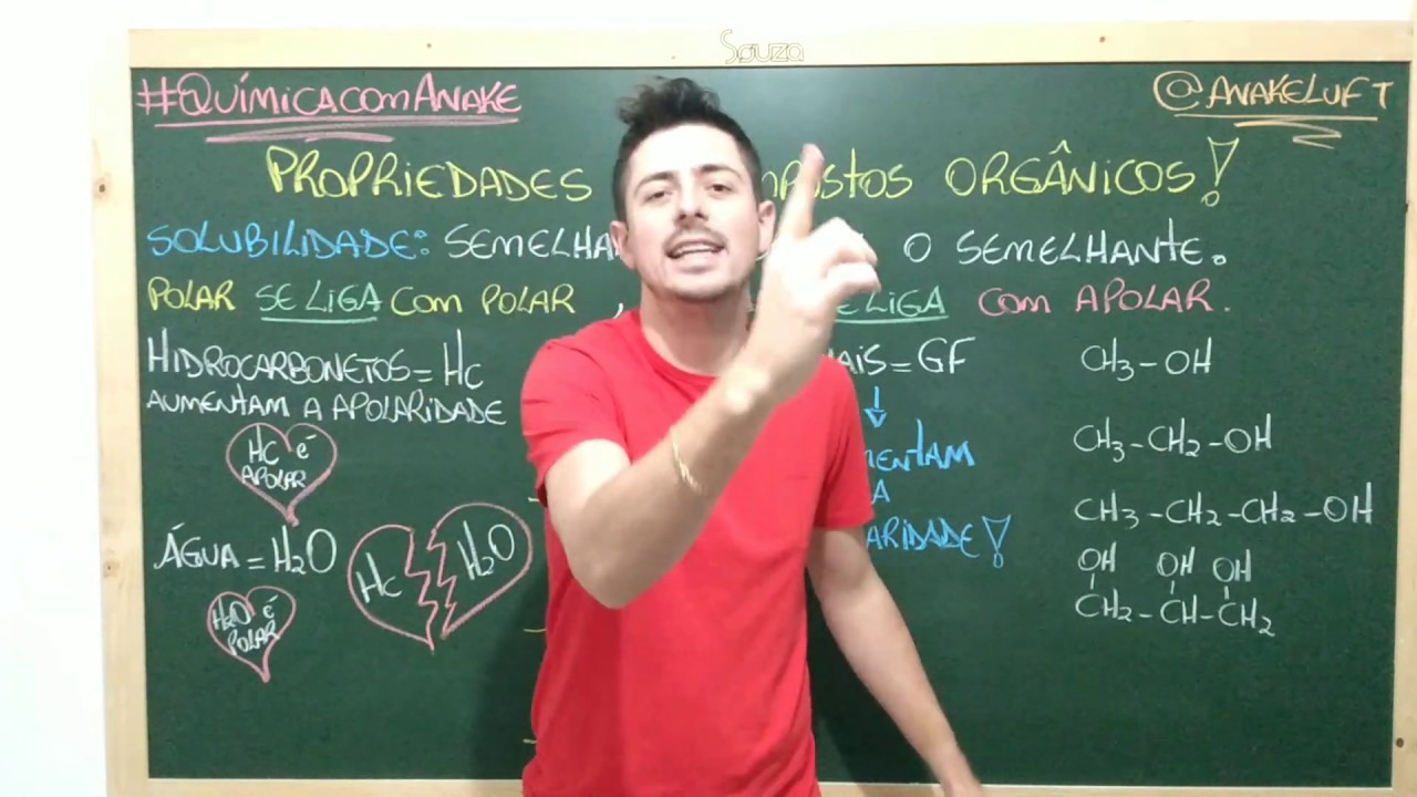 PROPRIEDADES DE COMPOSTOS ORGÂNICOS