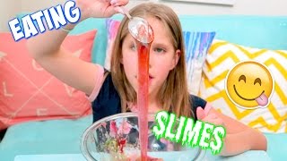 3 DIY SLIMES YOU CAN EAT Edible Slime without Borax or Glue!