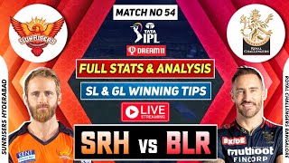 🔴 IPL Live SRH vs BLR Dream11 Team Prediction SRH vs RCB Dream11 Team Prediction SRH vs BLR Dream11