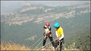 preview picture of video 'Hills & Valleys - Rappelling Dukes Nose Lonavala'