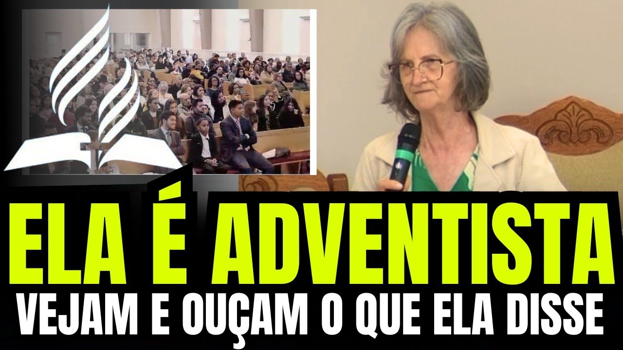 NO PÚLPITO DA IGREJA ADVENTISTA PREGADORA FALA VERDADES PARA O TEMPO DO FIM